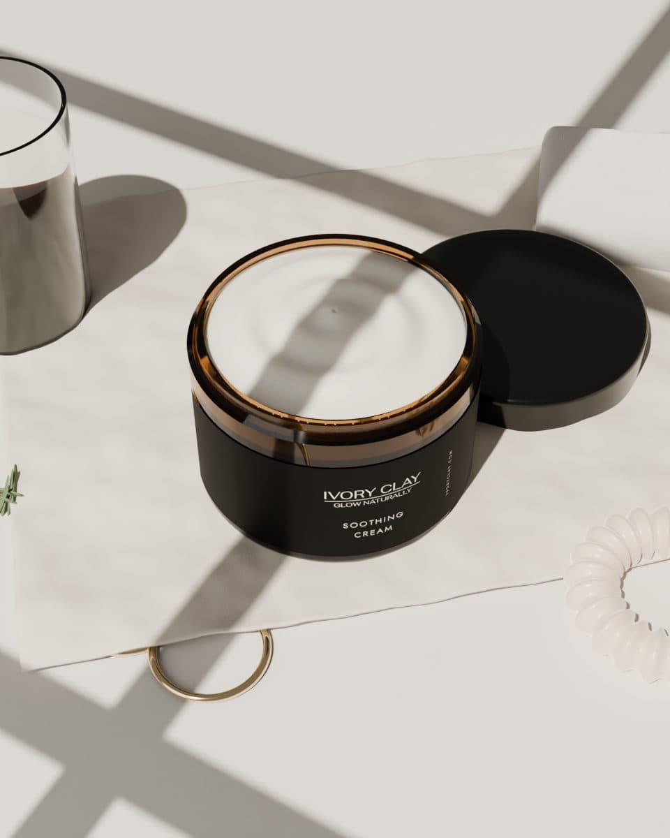 A morning ritual with Ivory Clay Soothing cream